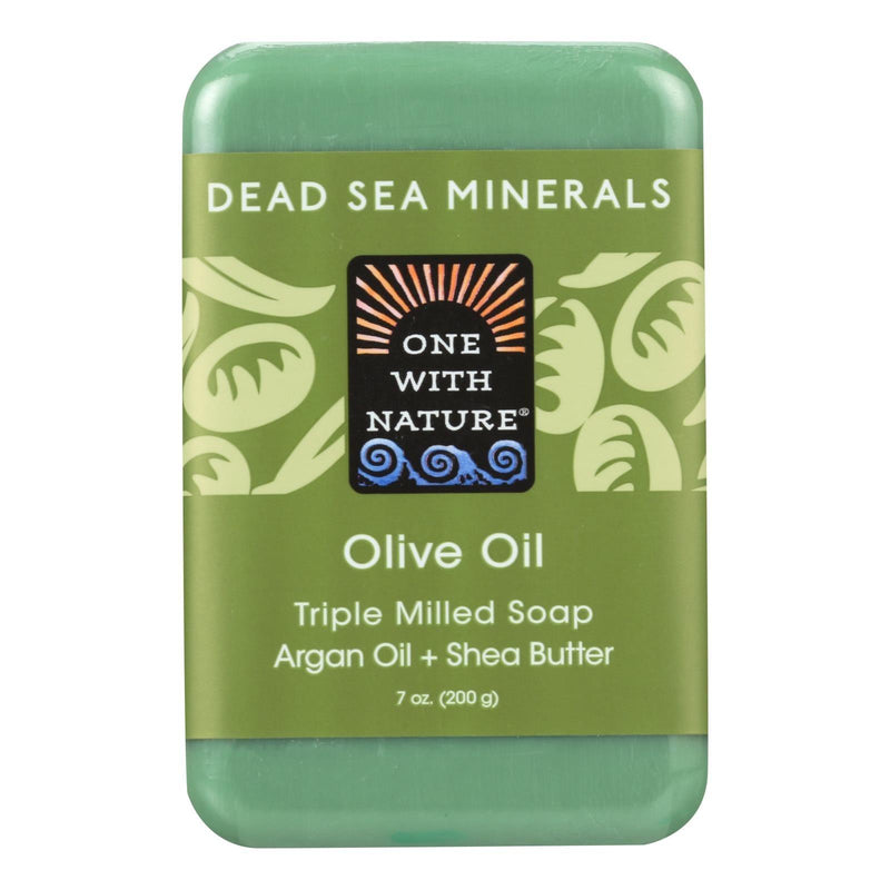 One With Nature Dead Sea Mineral Olive Oil Soap - 7 Oz - Orca Market