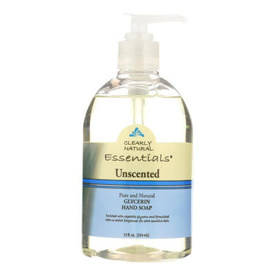 Clearly Natural Pure And Natural Glycerine Hand Soap Unscented - 12 Fl Oz - Orca Market