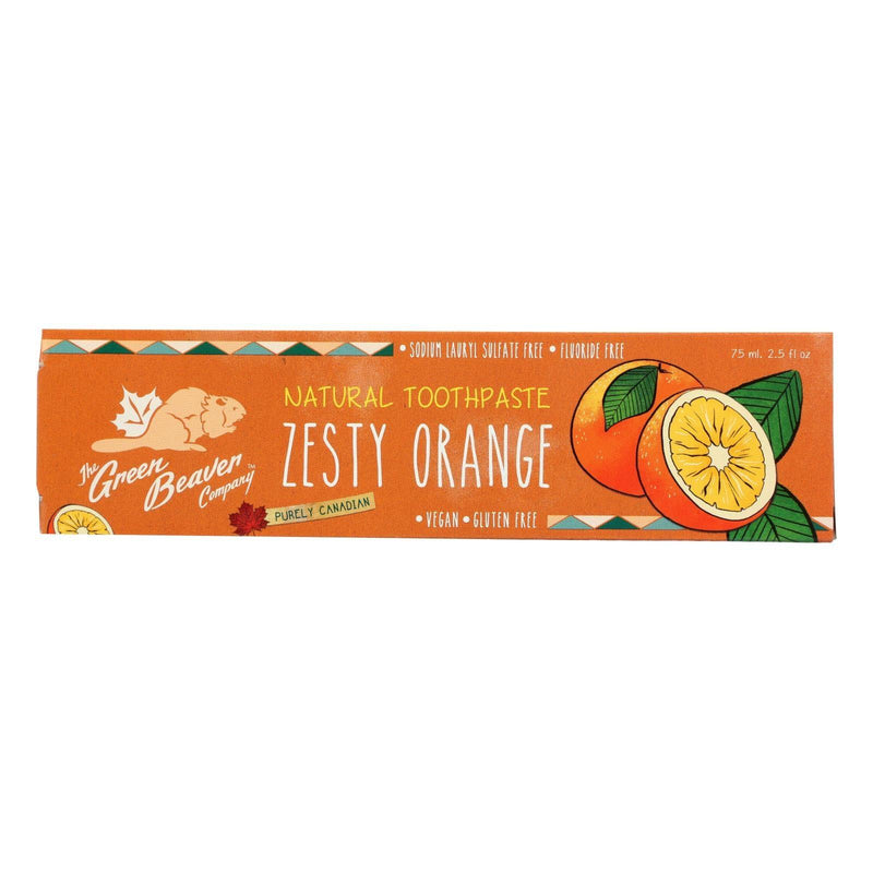 Green Beaverthe Toothpaste - Zesty Orange Toothpaste - Case Of 1 - 2.5 Fl Oz. - Orca Market