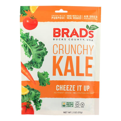 Brad's Plant Based - Crunchy Kale - Cheeze It Up - Case Of 12 - 2 Oz. - Orca Market