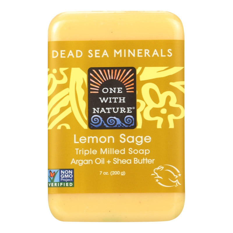 One With Nature Dead Sea Mineral Lemon Verbena Soap - 7 Oz - Orca Market