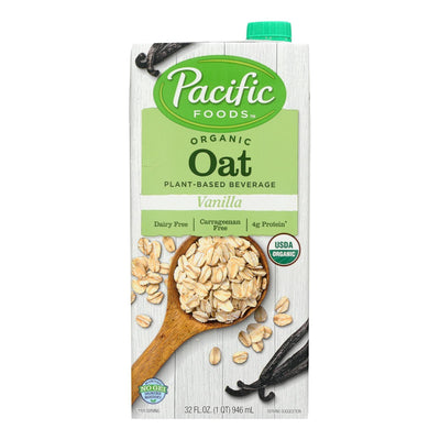 Pacific Natural Foods Oat Vanilla - Non Dairy - Case Of 12 - 32 Fl Oz. - Orca Market