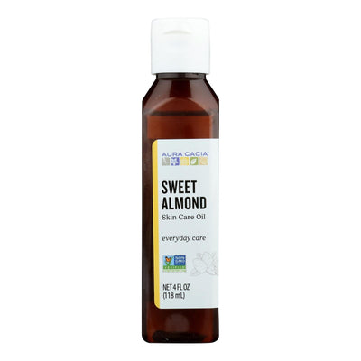 Aura Cacia - Sweet Almond Natural Skin Care Oil - 4 Fl Oz - Orca Market