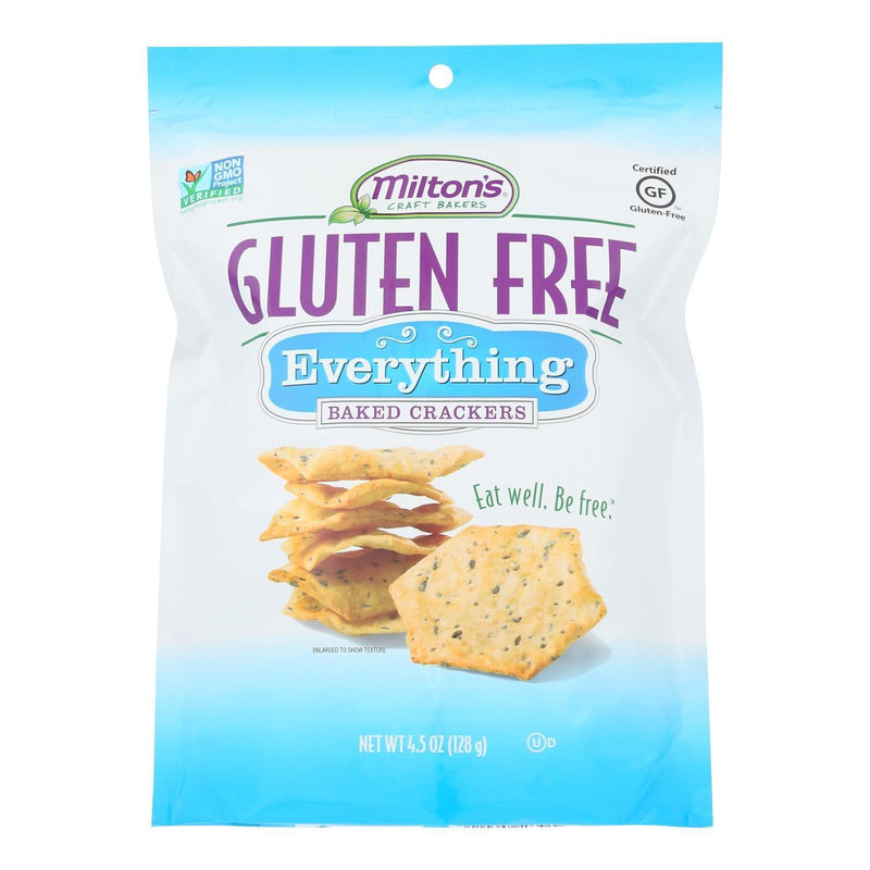 Miltons Gluten Free Baked Crackers - Everything - Case Of 12 - 4.5 Oz. - Orca Market