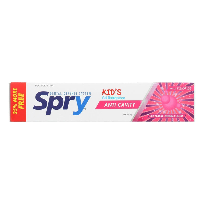 Spry Toothpaste - Kids - Bubblegum - Flouride - 5 Oz - Orca Market