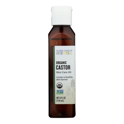 Aura Cacia - Skin Care Oil - Organic Castor Oil - 4 Fl Oz - Orca Market