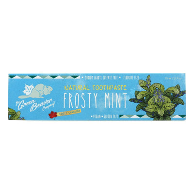 Green Beaverthe Toothpaste - Frosty Mint Toothpaste - Case Of 1 - 2.5 Fl Oz. - Orca Market