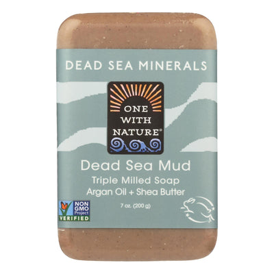 One With Nature Dead Sea Mineral Dead Sea Mud Soap - 7 Oz - Orca Market