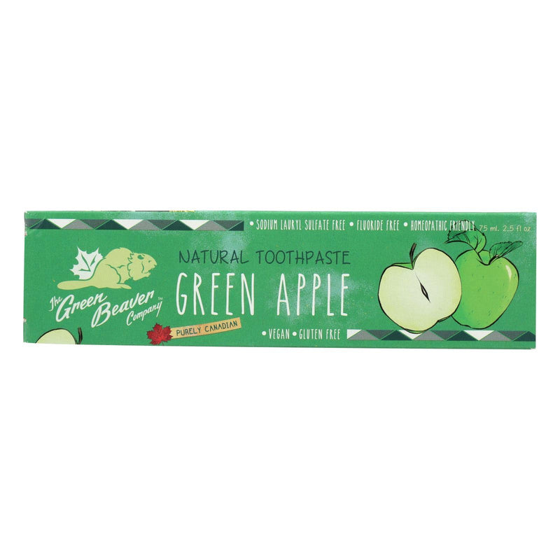 Green Beaverthe Toothpaste - Green Apple Toothpaste - Case Of 1 - 2.5 Fl Oz. - Orca Market