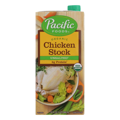 Pacific Natural Foods Simply Stock - Chicken - Case Of 12 - 32 Fl Oz. - Orca Market