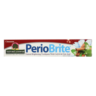 Nature's Answer - Periobrite Toothpaste - Cinnamon - 4 Oz - Orca Market