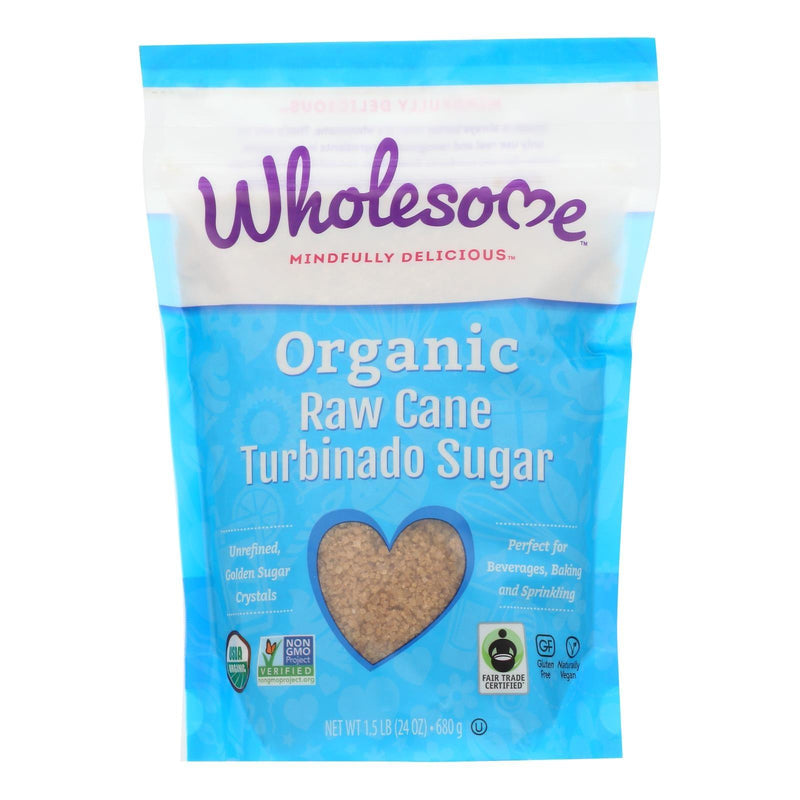 Wholesome Sweeteners Sugar - Organic - Turbinado - Raw Cane - 1.5 Lb - Case Of 12 - Orca Market