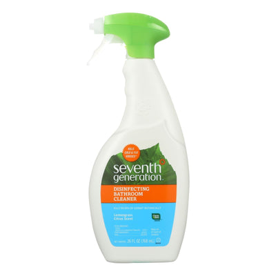 Seventh Generation Disinfecting Bathroom Cleaner - Lemongrass Thyme - Case Of 8 - 26 Fl Oz. - Orca Market