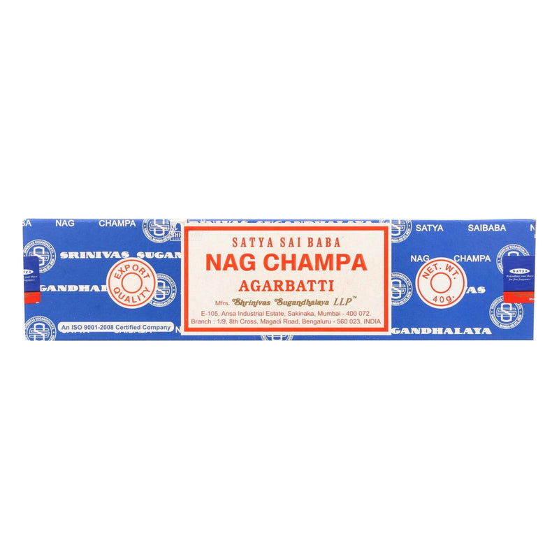 Sai Baba Nag Champa Agarbatti Incense - 40 G - Case Of 12 - Orca Market