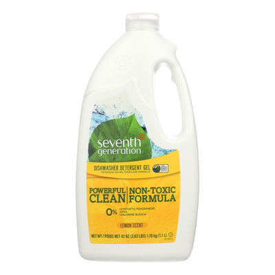 Seventh Generation Auto Dishwasher Gel - Lemon - Case Of 6 - 42 Fl Oz. - Orca Market