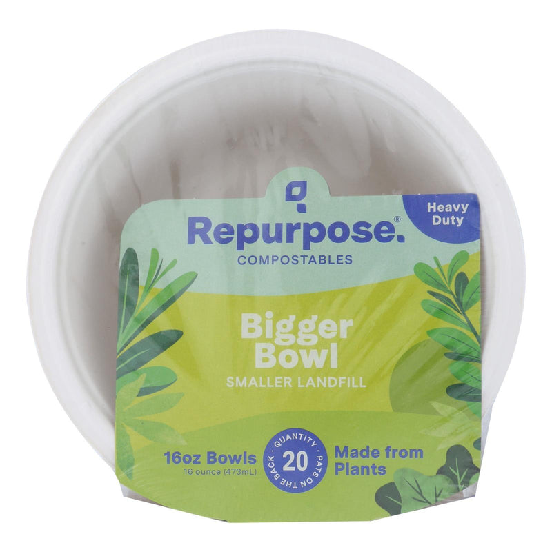 Repurpose Plant Based Bagasse Bowls - Case Of 12 - 20 Count - Orca Market