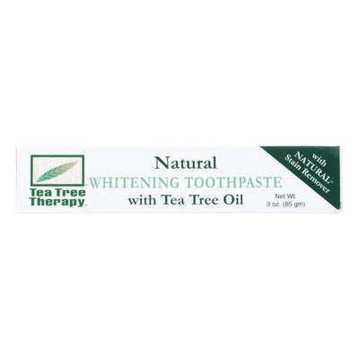 Tea Tree Therapy Natural Whitening Toothpaste - 3 Oz - Orca Market