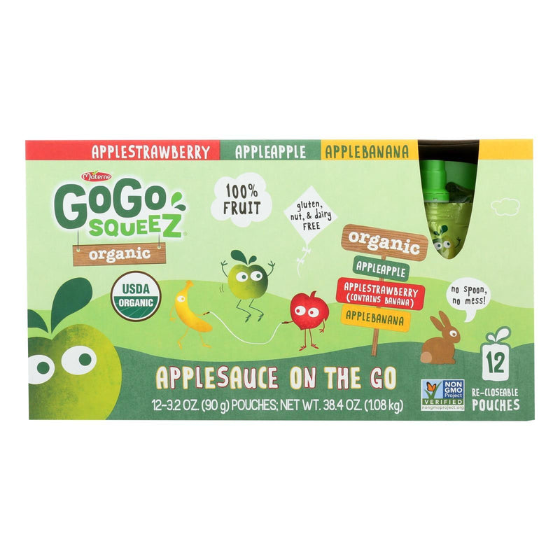 Gogo Squeez Gogo - Applesauce - Organic - Variety - Case Of 6 - 12/3.2oz - Orca Market