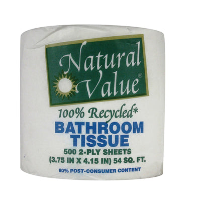 Natural Value Sustainable Bath Tissue - Case Of 48 - Orca Market