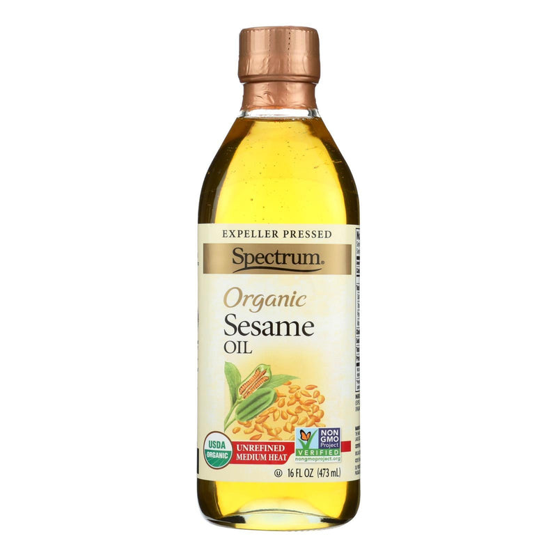 Spectrum Naturals Organic Unrefined Sesame Oil - Case Of 12 - 16 Fl Oz. - Orca Market