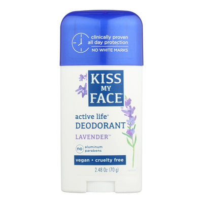 Kiss My Face Active Life Deodorant Lavender - 2.48 Oz - Orca Market