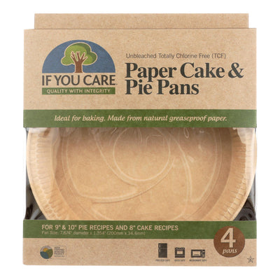 If You Care Pie Baking Pans - Paper Cake - Case Of 6 - 4 Count - Orca Market