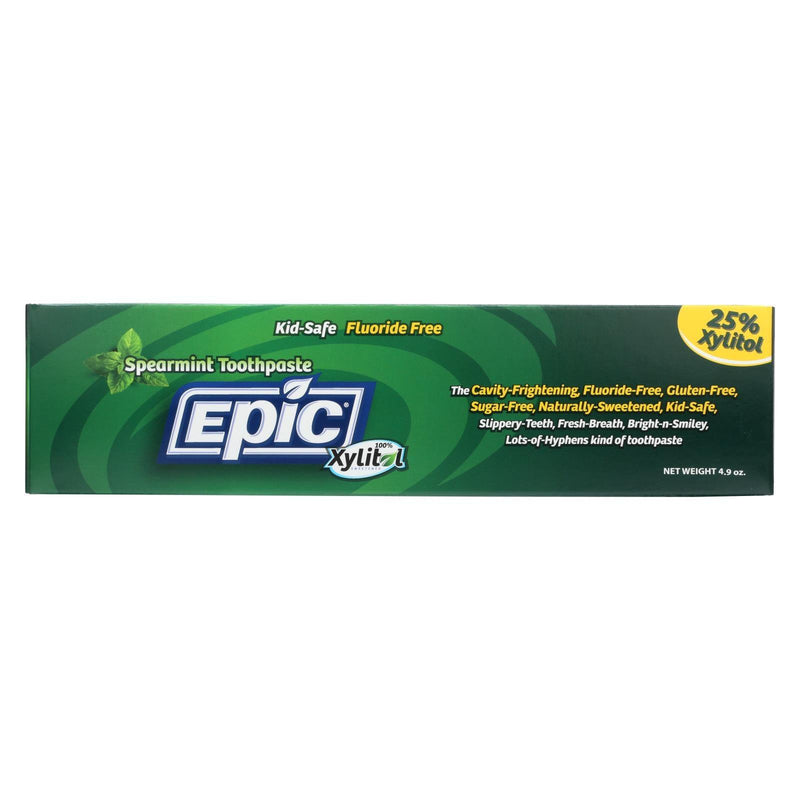 Epic Dental - Fluoride Free Xylitol Toothpaste - Spearmint - 4.9 Oz - Orca Market