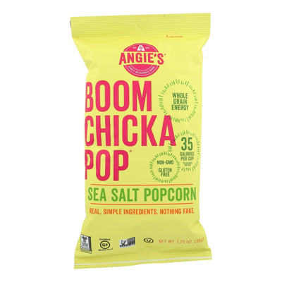 Angie's Kettle Corn Boom Chicka Pop Sea Salt Popcorn - Case Of 12 - 1.25 Oz. - Orca Market