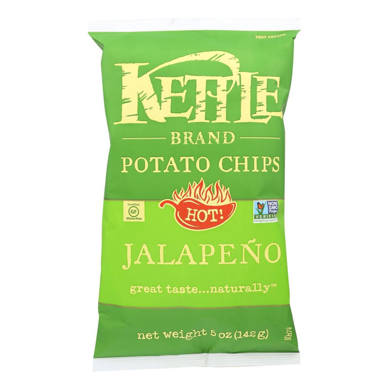 Kettle Brand Potato Chips - Jalapeno - Case Of 15 - 5 Oz. - Orca Market