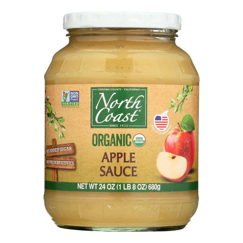 North Coast Organic Apple Sauce - Case Of 12 - 24 Fz - Orca Market