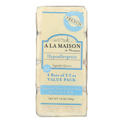 A La Maison - Bar Soap - Unscented Value Pack - 3.5 Oz Each / Pack Of 4 - Orca Market