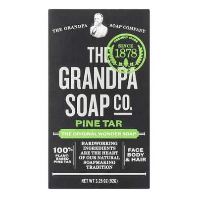 Grandpa's Pine Tar Bar Soap - 3.25 Oz - Orca Market