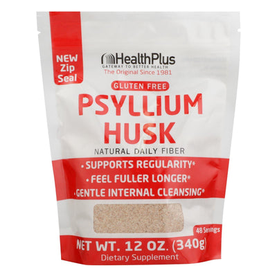 Health Plus - Pure Psyllium Husk - 12 Oz - Orca Market