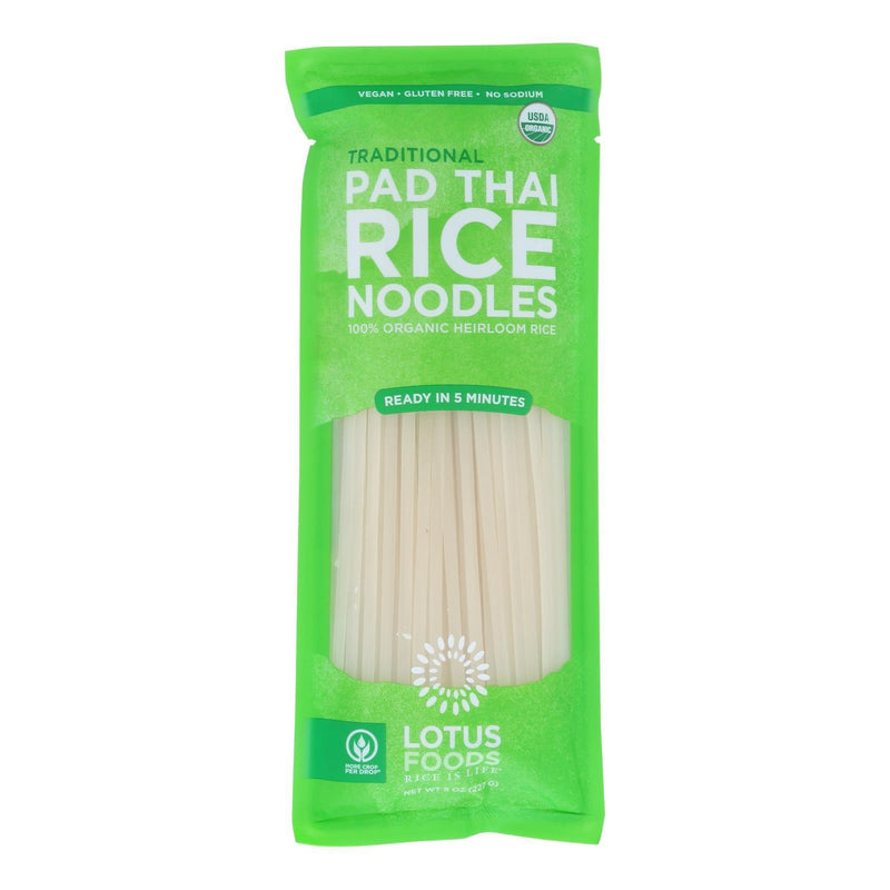 Lotus Foods Noodles - Organic - Traditional Pad Thai - Case Of 8 - 8 Oz - Orca Market