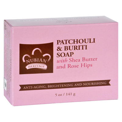 Nubian Heritage Bar Soap - Patchouli And Buriti - 5 Oz - Orca Market