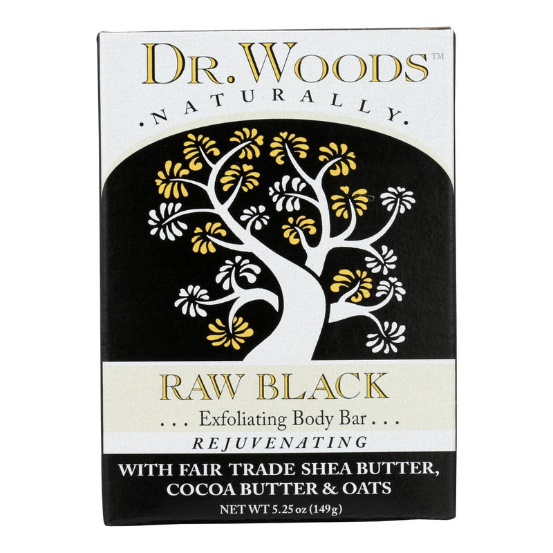 Dr. Woods Bar Soap Raw Black - 5.25 Oz - Orca Market