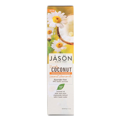 Jason Natural Products Soothing Toothpaste - Coconut Chamomile - 4.2 Oz - Orca Market