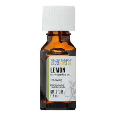 Aura Cacia - Essential Oil - Lemon - 0.5 Fl Oz - Orca Market