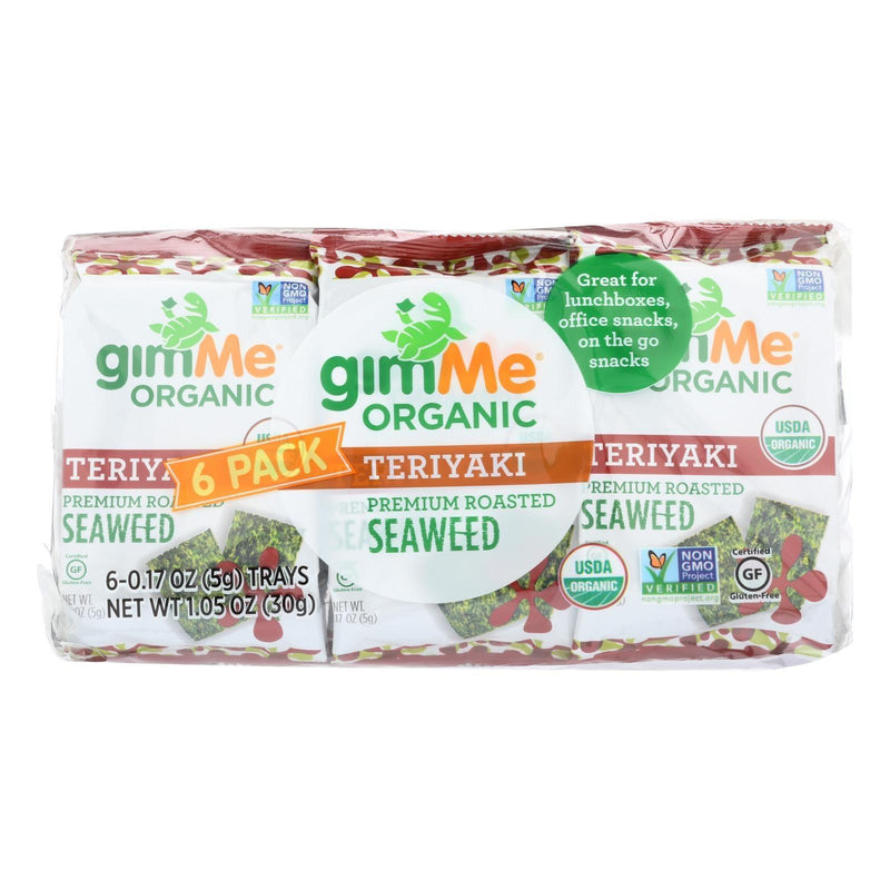 Gimme Seaweed Snacks Organic Seaweed Snack - Teriyaki - Case Of 8 - 6/.17 Oz - Orca Market