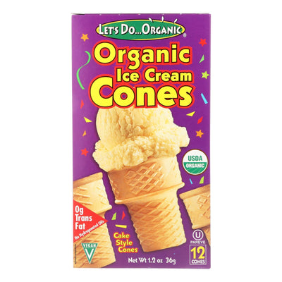 Let's Do Organics Ice Cream Cones - Organic - Case Of 12 - 1.2 Oz. - Orca Market