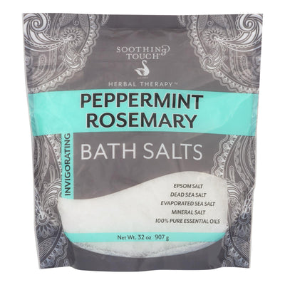 Soothing Touch Bath Salts - Peppermint Rosemary - 32 Oz - Orca Market