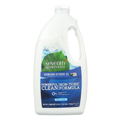 Seventh Generation Auto Dishwasher Gel - Free And Clear - Case Of 6 - 42 Fl Oz. - Orca Market