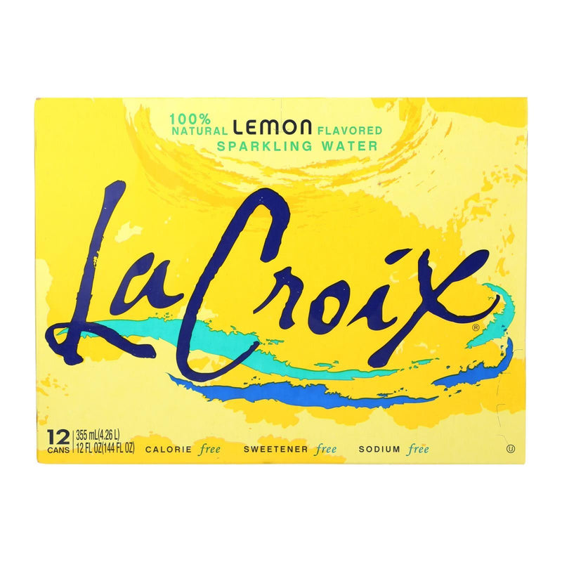 Lacroix Sparkling Water - Lemon - Case Of 2 - 12 Fl Oz. - Orca Market