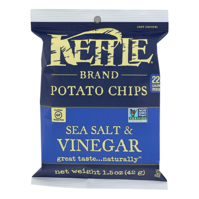 Kettle Brand Potato Chips - Sea Salt And Vinegar - 1.5 Oz - Case Of 24 - Orca Market