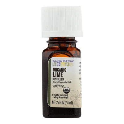 Aura Cacia - Organic Essential Oil - Lime - .25 Fl Oz - Orca Market