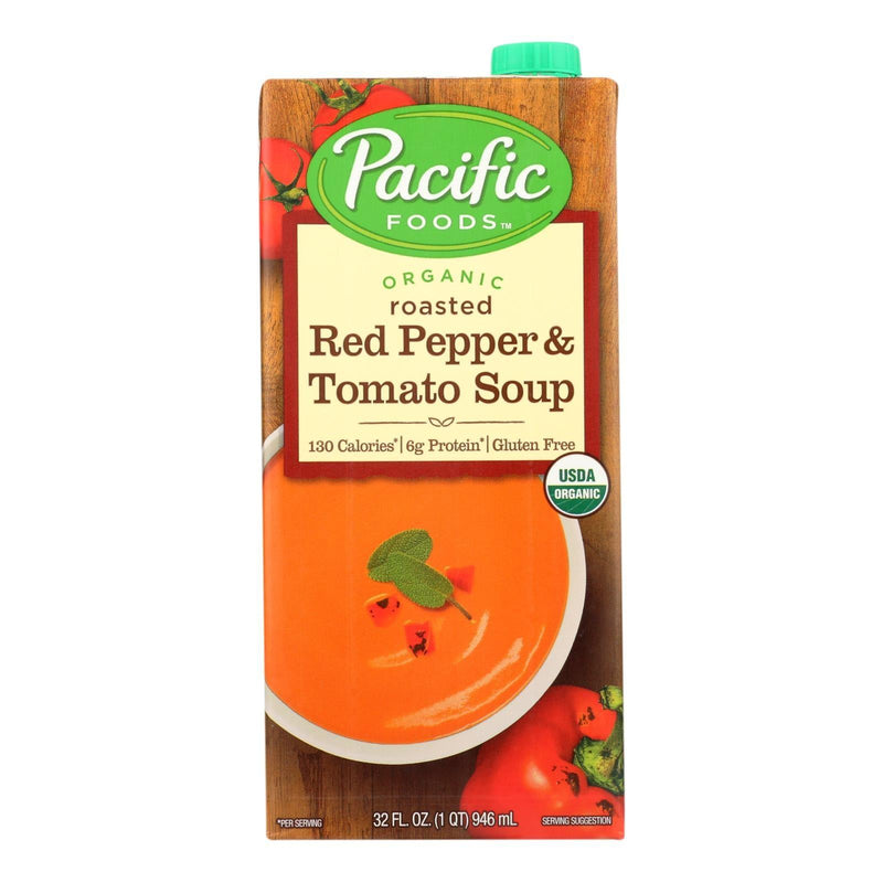 Pacific Natural Foods Red Pepper And Tomato Soup - Roasted - Case Of 12 - 32 Fl Oz. - Orca Market