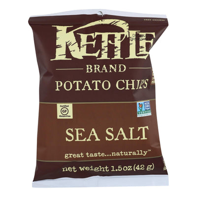 Kettle Brand Potato Chips - Sea Salt - 1.5 Oz - Case Of 24 - Orca Market