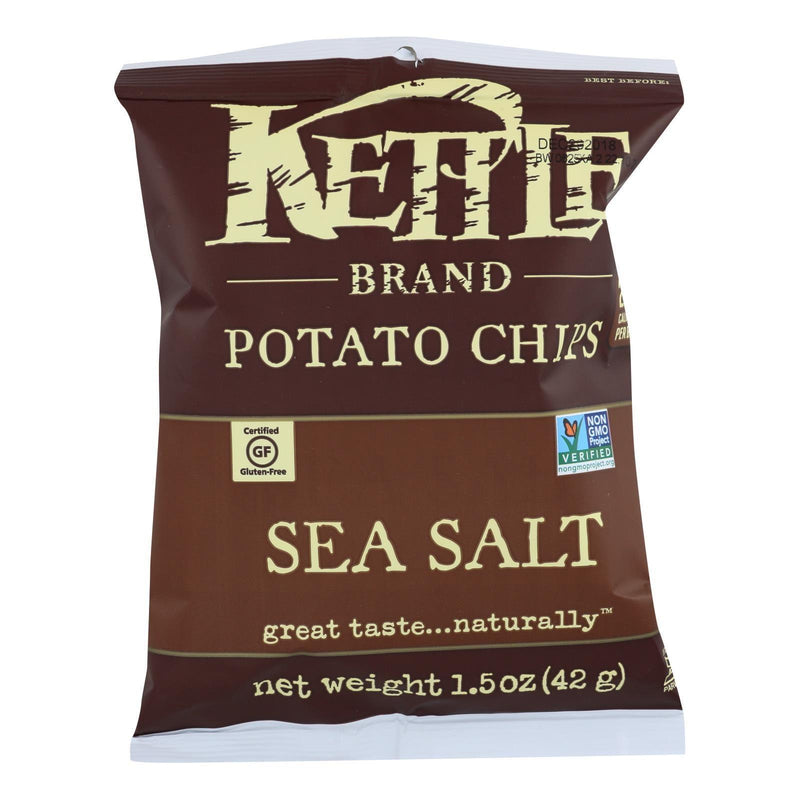 Kettle Brand Potato Chips - Sea Salt - 1.5 Oz - Case Of 24 - Orca Market