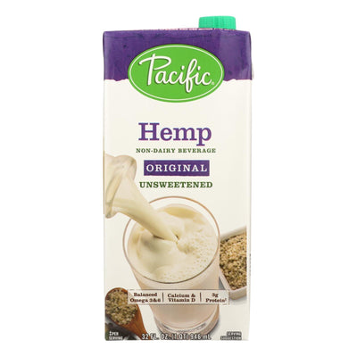 Pacific Natural Foods Hemp Original - Unsweetened - Case Of 12 - 32 Fl Oz. - Orca Market