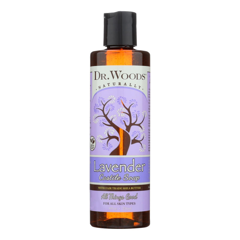 Dr. Woods Shea Vision Pure Castile Soap Lavender With Organic Shea Butter - 8 Fl Oz - Orca Market